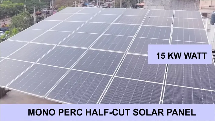 15kw mono perc half cut solar panel