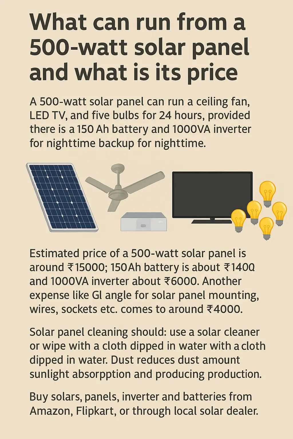 500-watt-solar-panel-price-usage-and-complete-setup-in-hindi